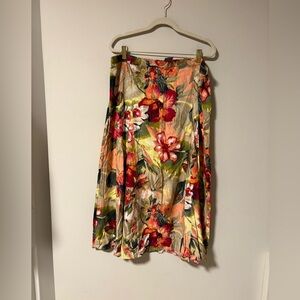 Vintage Koret Midi Floral Skirt 18P